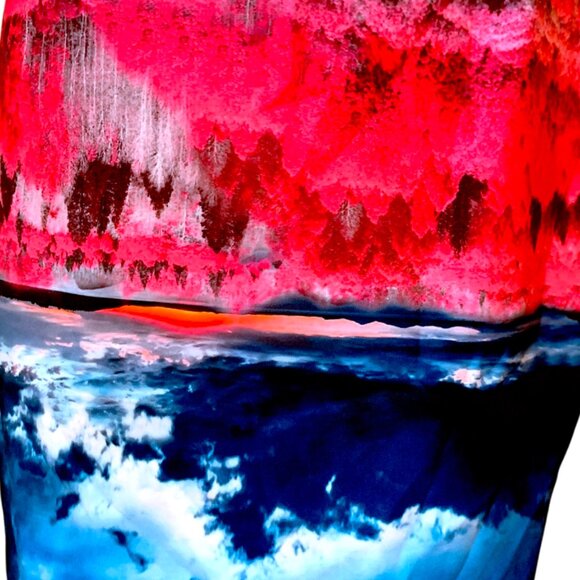 TED BAKER - Vibrant Pink and Blue Bodycon Mini Dress Size 3 (US 8) - Picture 7 of 11